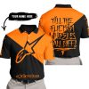 TILL THE FUCKIN FREAKIN TRAINING WHEEL FALL OFF – 3D ALL OVER PRINTED – ALPINESTARS – ORANGE -POLO SHIRT