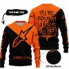 TILL THE FUCKIN FREAKIN TRAINING WHEEL FALL OFF – 3D ALL OVER PRINTED – ALPINESTARS – ORANGE - SWEATER UGLY