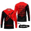 TILL THE FUCKIN FREAKIN TRAINING WHEEL FALL OFF – 3D ALL OVER PRINTED – ALPINESTARS – RED  - JERSEY