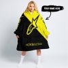 TILL THE FUCKIN FREAKIN TRAINING WHEEL FALL OFF – 3D ALL OVER PRINTED – ALPINESTARS – YELLOW - OODIE BLANKET HOODIE
