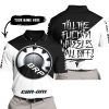 TILL THE FUCKIN FREAKIN TRAINING WHEEL FALL OFF - 3D ALL OVER PRINTED - CAN AM - BLACK - POLO SHIRT