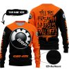 TILL THE FUCKIN FREAKIN TRAINING WHEEL FALL OFF - 3D ALL OVER PRINTED - CAN AM - ORANGE - SWEATER UGLY