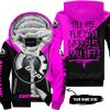 TILL THE FUCKIN FREAKIN TRAINING WHEEL FALL OFF - 3D ALL OVER PRINTED - CAN AM - PINK -  FLEECE ZIP HOODIE