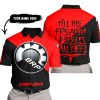 TILL THE FUCKIN FREAKIN TRAINING WHEEL FALL OFF - 3D ALL OVER PRINTED - CAN AM - RED - POLO SHIRT