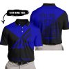 TILL THE FUCKIN FREAKIN TRAINING WHEEL FALL OFF - 3D ALL OVER PRINTED - FLY RACING - NAVY - POLO SHIRT