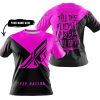 TILL THE FUCKIN FREAKIN TRAINING WHEEL FALL OFF - 3D ALL OVER PRINTED - FLY RACING - PINK - T-SHIRT