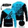 TILL THE FUCKIN FREAKIN TRAINING WHEEL FALL OFF - 3D ALL OVER PRINTED - FLY RACING - SKY BLUE - SWEATER UGLY
