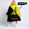 TILL THE FUCKIN FREAKIN TRAINING WHEEL FALL OFF - 3D ALL OVER PRINTED - FLY RACING - YELLOW - OODIE BLANKET HOODIE
