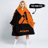 TILL THE FUCKIN FREAKIN TRAINING WHEEL FALL OFF - 3D ALL OVER PRINTED - FXR - ORANGE - OODIE BLANKET HOODIE