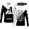 TILL THE FUCKIN FREAKIN TRAINING WHEEL FALL OFF - 3D ALL OVER PRINTED - FXR - WHITE - LONG SLEEVE POLO SHIRT