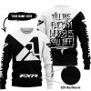 TILL THE FUCKIN FREAKIN TRAINING WHEEL FALL OFF - 3D ALL OVER PRINTED - FXR - WHITE - SWEATER UGLY