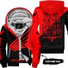 TILL THE FUCKIN FREAKIN TRAINING WHEEL FALL OFF – 3D ALL OVER PRINTED – HONDA – RED -  FLEECE ZIP HOODIE