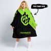 TILL THE FUCKIN FREAKIN TRAINING WHEEL FALL OFF - 3D ALL OVER PRINTED - HUSQVARNA - GREEN 1 - OODIE BLANKET HOODIE