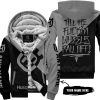TILL THE FUCKIN FREAKIN TRAINING WHEEL FALL OFF - 3D ALL OVER PRINTED - HUSQVARNA - GREY -  FLEECE ZIP HOODIE