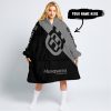 TILL THE FUCKIN FREAKIN TRAINING WHEEL FALL OFF - 3D ALL OVER PRINTED - HUSQVARNA - GREY - OODIE BLANKET HOODIE