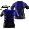 TILL THE FUCKIN FREAKIN TRAINING WHEEL FALL OFF - 3D ALL OVER PRINTED - HUSQVARNA - NAVY - T-SHIRT