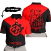TILL THE FUCKIN FREAKIN TRAINING WHEEL FALL OFF - 3D ALL OVER PRINTED - HUSQVARNA - RED - POLO SHIRT