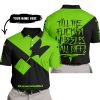 TILL THE FUCKIN FREAKIN TRAINING WHEEL FALL OFF – 3D ALL OVER PRINTED – KAWASAKI – GREEN - POLO SHIRT