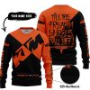 TILL THE FUCKIN FREAKIN TRAINING WHEEL FALL OFF – 3D ALL OVER PRINTED – KTM – ORANGE - SWEATER UGLY