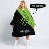 TILL THE FUCKIN FREAKIN TRAINING WHEEL FALL OFF – 3D ALL OVER PRINTED – MONSTER ENERGY – GREEN - OODIE BLANKET HOODIE