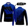 TILL THE FUCKIN FREAKIN TRAINING WHEEL FALL OFF - 3D ALL OVER PRINTED - SUZUKI - BLUE - LONG SLEEVE POLO SHIRT