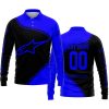 3D ALL OVER PRINTED – LIMITED EDITION – ALPINESTARS - BLUE - LONG SLEEVE POLO SHIRT