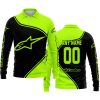 3D ALL OVER PRINTED – LIMITED EDITION – ALPINESTARS - NEON - LONG SLEEVE POLO SHIRT