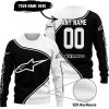 3D ALL OVER PRINTED – LIMITED EDITION – ALPINESTARS - WHITE - SWEATER UGLY