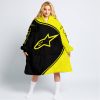 3D ALL OVER PRINTED – LIMITED EDITION – ALPINESTARS - YELLOW - OODIE BLANKET HOODIE