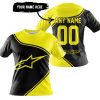 3D ALL OVER PRINTED – LIMITED EDITION – ALPINESTARS - YELLOW - T-SHIRT