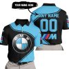 3D ALL OVER PRINTED – LIMITED EDITION – BMW – BLUE - POLO SHIRT