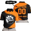 3D ALL OVER PRINTED – LIMITED EDITION – CAN AM – ORANGE - POLO SHIRT