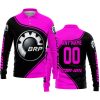 3D ALL OVER PRINTED – LIMITED EDITION – CAN AM – PINK - LONG SLEEVE POLO SHIRT