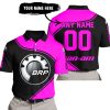 3D ALL OVER PRINTED – LIMITED EDITION – CAN AM – PINK - POLO SHIRT