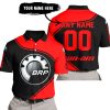 3D ALL OVER PRINTED – LIMITED EDITION – CAN AM – RED - POLO SHIRT