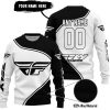 3D ALL OVER PRINTED – LIMITED EDITION – FLY RACING – BLACK - SWEATER UGLY