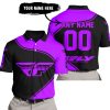 3D ALL OVER PRINTED – LIMITED EDITION – FLY RACING – PURPLE - POLO SHIRT