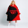 3D ALL OVER PRINTED – LIMITED EDITION – FLY RACING – RED - OODIE BLANKET HOODIE