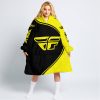 3D ALL OVER PRINTED – LIMITED EDITION – FLY RACING – YELLOW - OODIE BLANKET HOODIE