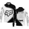 3D ALL OVER PRINTED – LIMITED EDITION – FOX RACING - BLACK - LONG SLEEVE POLO SHIRT