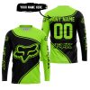 3D ALL OVER PRINTED – LIMITED EDITION – FOX RACING - GREEN 1 - JERSEY