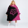 3D ALL OVER PRINTED – LIMITED EDITION – FOX RACING - PINK 1 - OODIE BLANKET HOODIE