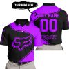 3D ALL OVER PRINTED – LIMITED EDITION – FOX RACING - PURPLE - POLO SHIRT
