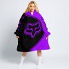 3D ALL OVER PRINTED – LIMITED EDITION – FOX RACING - PURPLE - OODIE BLANKET HOODIE