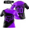3D ALL OVER PRINTED – LIMITED EDITION – FOX RACING - PURPLE - T-SHIRT