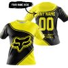 3D ALL OVER PRINTED – LIMITED EDITION – FOX RACING - YELLOW - T-SHIRT