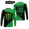3D ALL OVER PRINTED – LIMITED EDITION – FOX RACING & MONSTER ENERGY - JERSEY