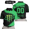 3D ALL OVER PRINTED – LIMITED EDITION – FOX RACING & MONSTER ENERGY - POLO SHIRT
