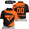 3D ALL OVER PRINTED – LIMITED EDITION – FXR – ORANGE - POLO SHIRT