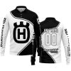 3D ALL OVER PRINTED – LIMITED EDITION – HUSQVARNA – BLACK - LONG SLEEVE POLO SHIRT